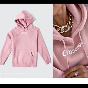 Glossier Original Pink Hoodie